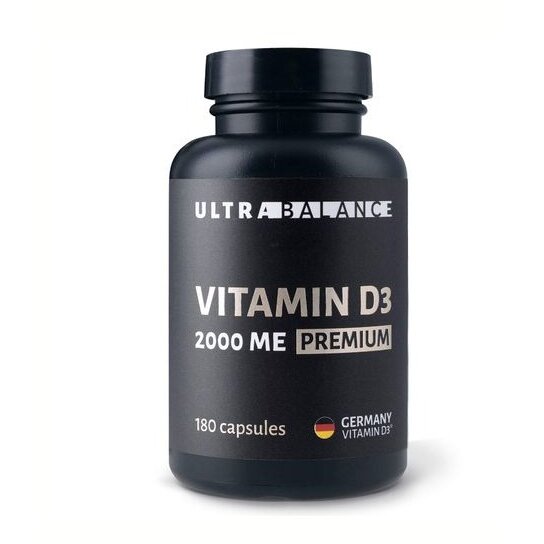 Капсулы Витамин Д3 UltraBalance Премиум холекальциферол 2000 МЕ 180 шт.