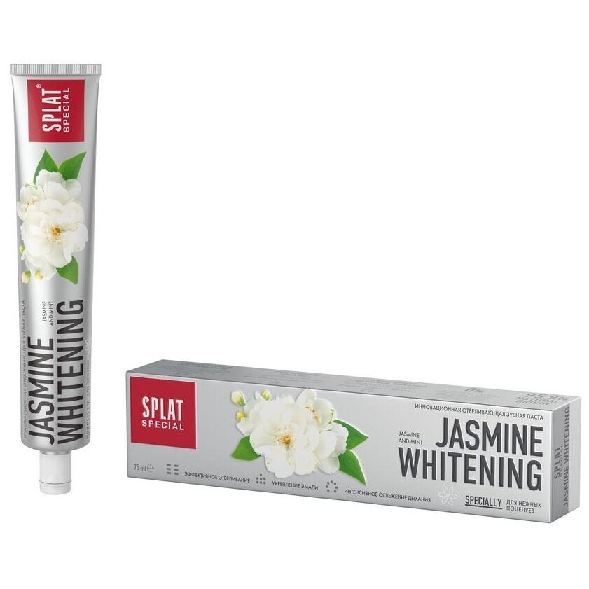 Splat паста зубная 75мл jasmine whitening/жасминовое отбеливание