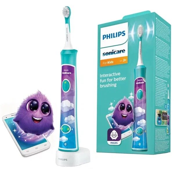 Щетка зубная Philips sonicare for kids детская электрическая hx6322/04 с мобильным приложением