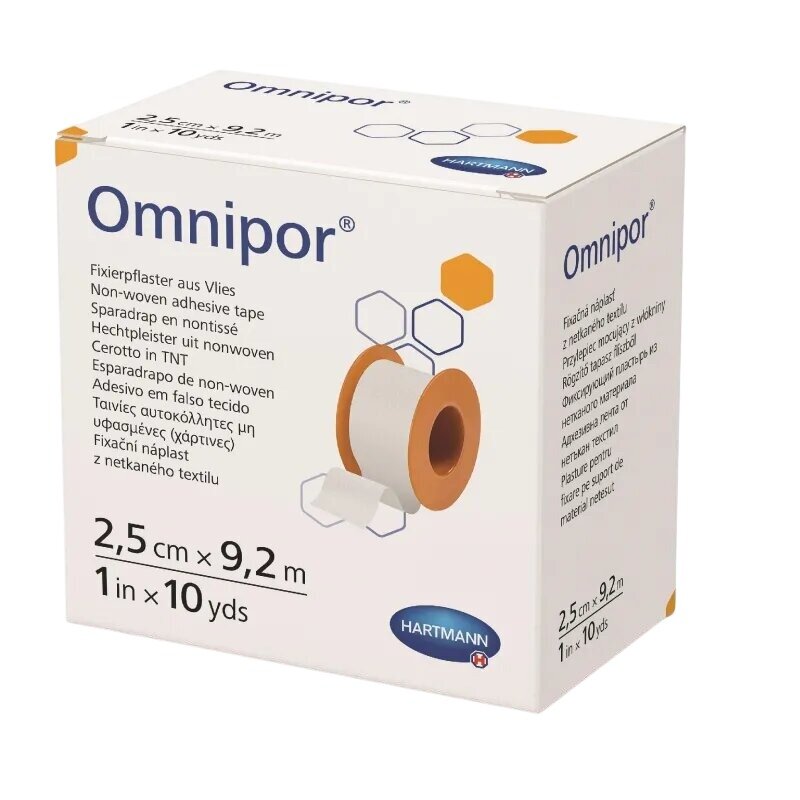 Пластырь фиксирующий Hartmann Omnipor нетканый 2,5 х 900 см