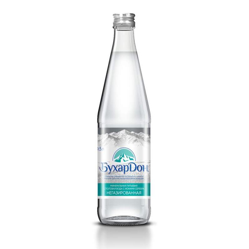 Вода питьевая БухарДон негазированная минеральная столовая стеклянная бутылка 0,5 л