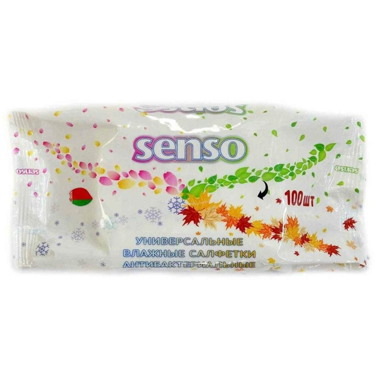 Senso салфетки влажные антибактериальные универсальные 100 шт.