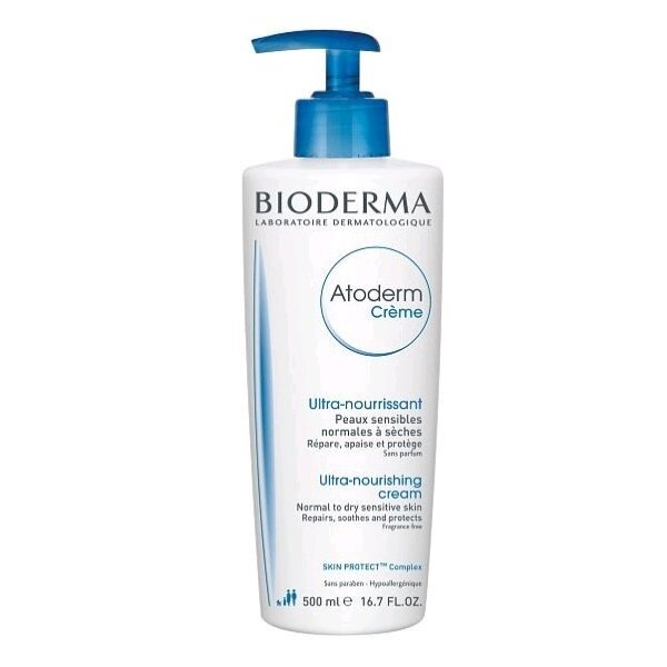 Крем Bioderma Atoderm Ultra для сухой и чувствительной кожи флакон с помпой 500 мл