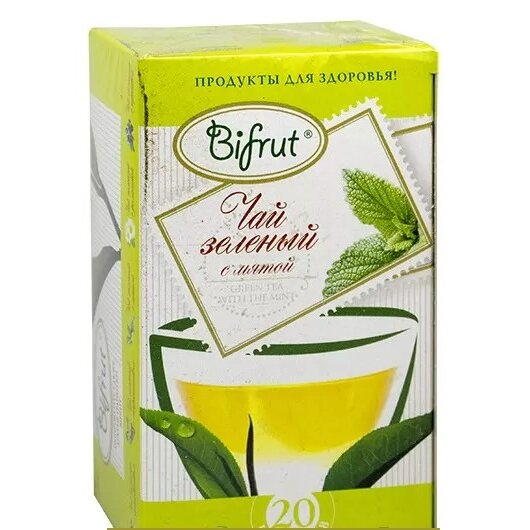 Чай зеленый с мятой 1,5 г 20 шт.