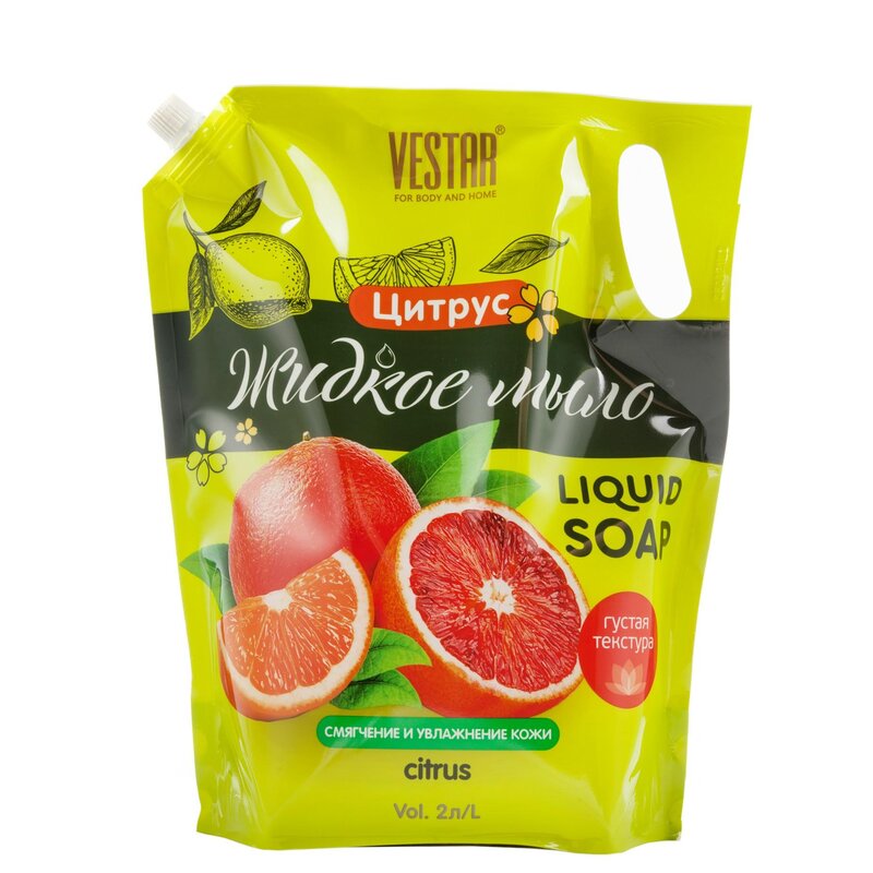 Крем-мыло жидкое Vestar (Вестар) увлажняющее цитрус 2 л