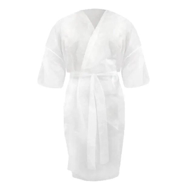Халат-накидка для посетителей белый кимоно
