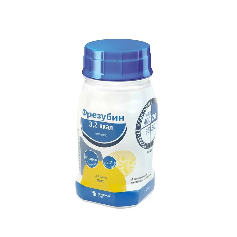 Напиток Фрезубин 3,2 ккал со вкусом манго 125 мл бутылка