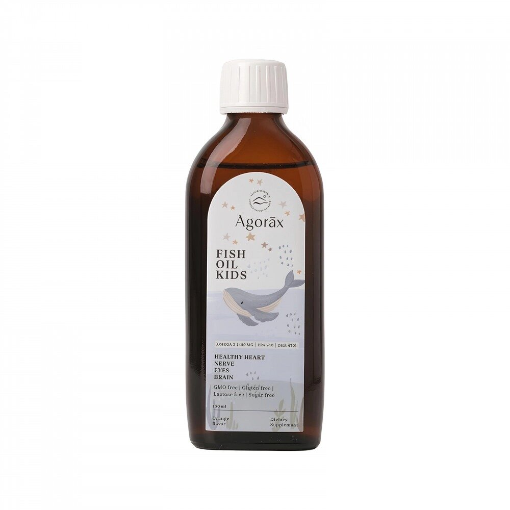 Рыбий жир Омега-3 для детей Agorax Fish Oil Kids 150 мл