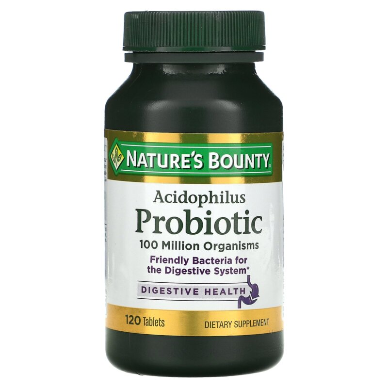 Ацидофилус пробиотик Natures bounty капсулы 476 мг 100 шт.