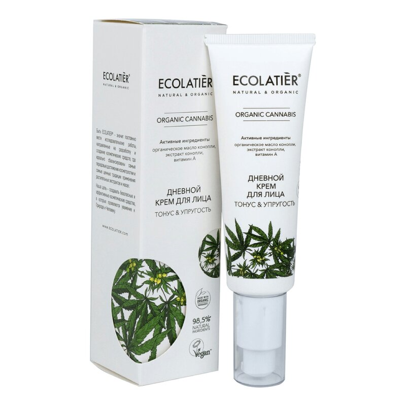 Крем для лица Ecolatier Organic Cannabis Тонус и упругость дневной 50 мл