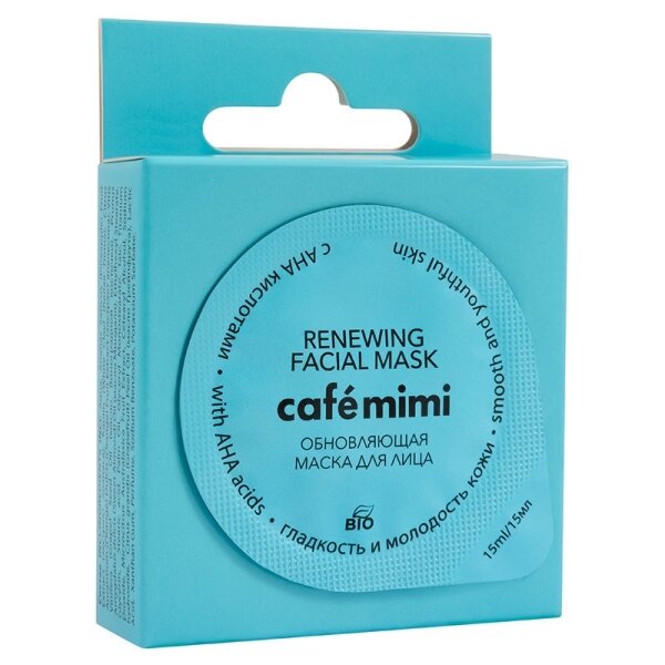 Маска для лица Cafe Mimi обновляющяя с аминокислотами 15 мл