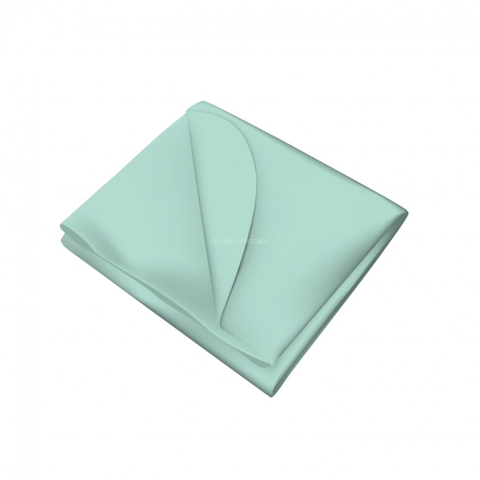 Клеенка подкладная Inseense с ПВХ покрытием без тесьмы бирюзовая 50х70 см