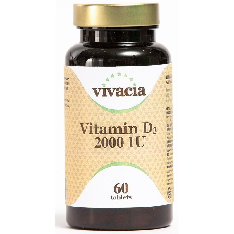 Таблетки Vivacia Витамин Д3 2000 МЕ 60 шт.