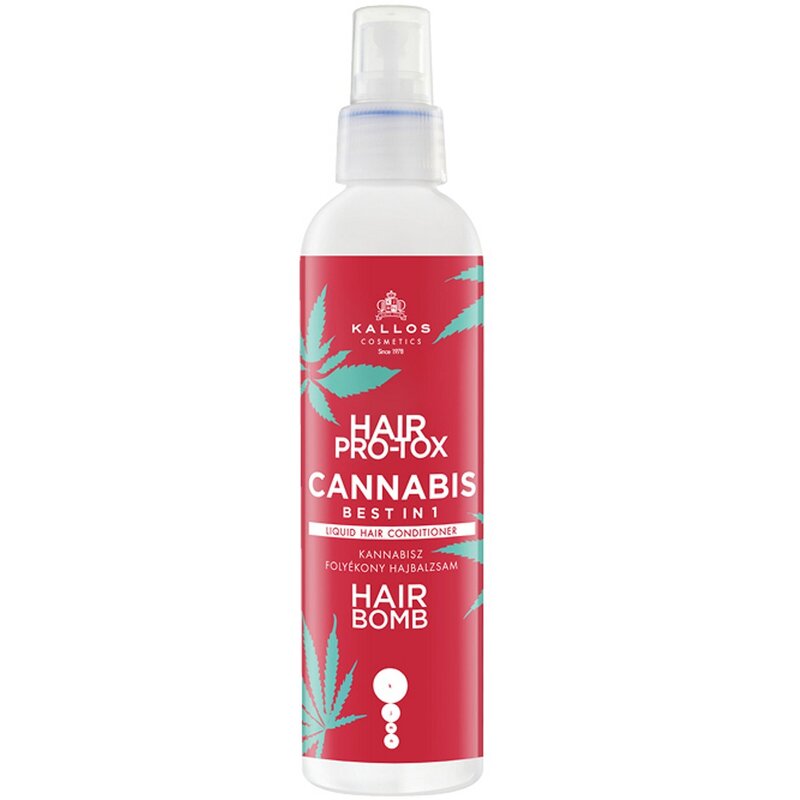 Kallos pro-tox cannabis кондиционер для волос с маслом семян конопли кератином и витаминным комплексом 200 мл