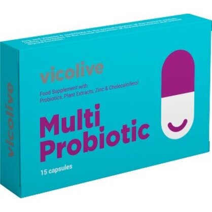 Комплекс для восстановления микрофлоры кишечника Виколайф Vicolive Multi Probiotic капсулы 15 шт.