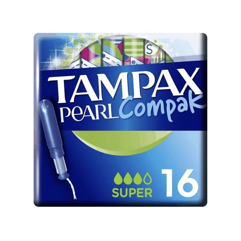 Тампоны Tampax Compak Pearl Super Plus Duo с аппликатором 16 шт.