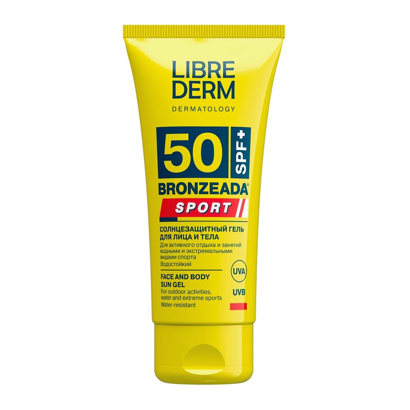 Гель для лица и тела для Librederm Bronzeada Sport солнцезащитный SPF50 50 мл