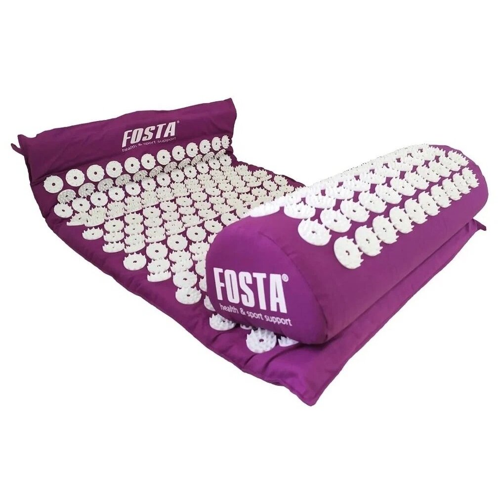 Атлетика fosta аппликатор коврик массажный акупунктурный+валик f0107