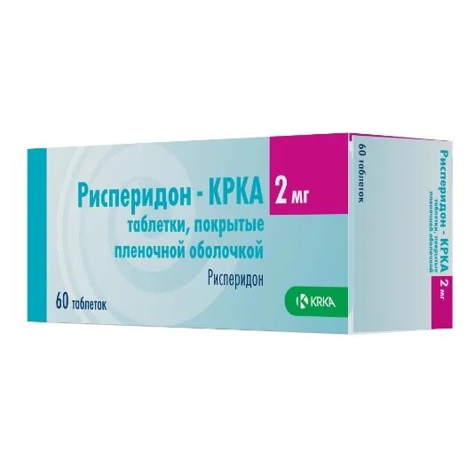 Рисперидон-крка таблетки п/об пленочной 2 мг 60 шт.