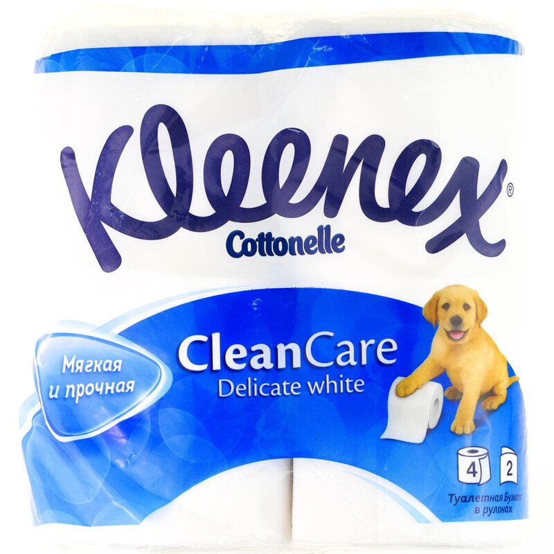 Туалетная бумага Kleenex Delicate белая 4 шт.