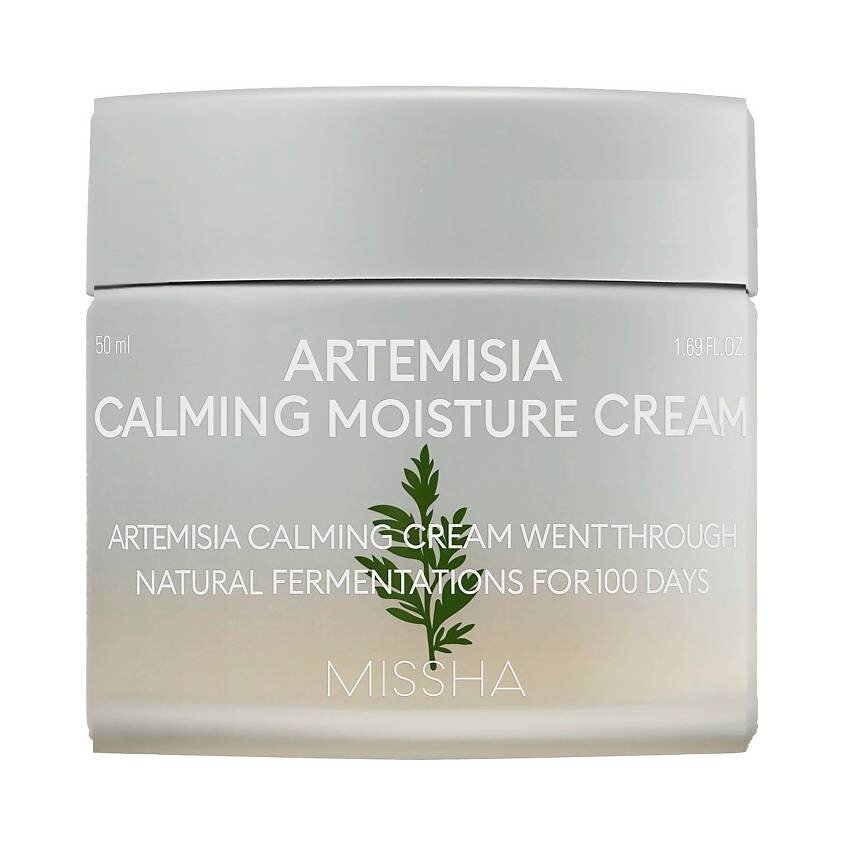 Крем для чувствительной кожи лица Missha Artemisia Calming успокаивающий с экстрактом полыни 50 мл