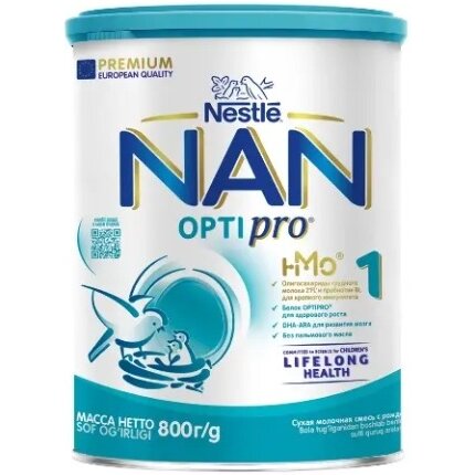 Смесь сухая NAN 1 Optipro молочная с 0 месяцев банка 800 г