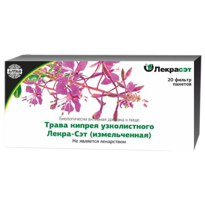 Кипрей узколистный трава ф/п 1,5г 20 шт. (БАД)