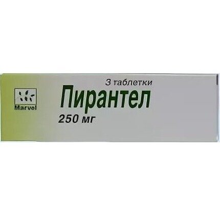 Пирантел таблетки 250 мг 3 шт.