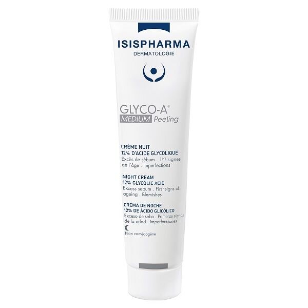 Крем для пилинга ночной Isispharma glyco-a medium с 12% гликолевой кислотой 30 мл