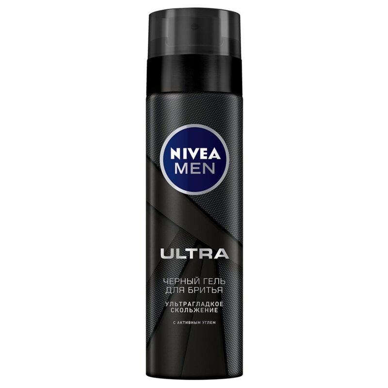 Гель для бритья Nivea for men Ultra черный 200 мл