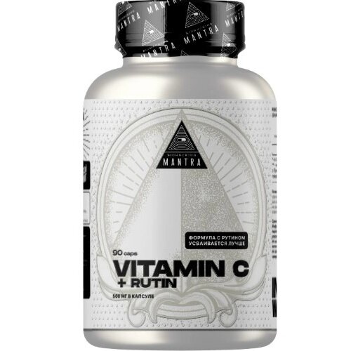 Витамин с + рутин Mantra капсулы 620 мг 90 шт.