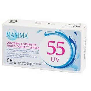 Линзы контактные Maxima/Максима 55 UV (8.6/-7,00) 6 шт.