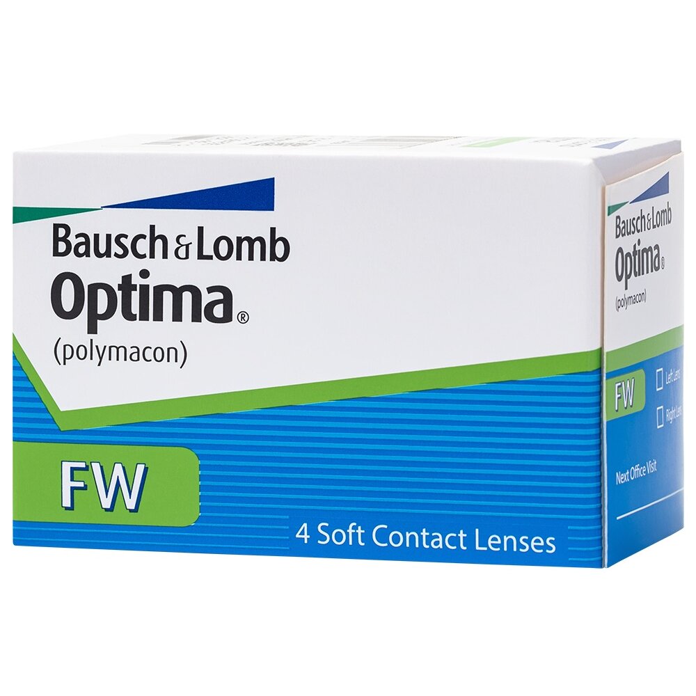 Контактные линзы Optima FW -3.25/8.7/14.0 квартальные 4 шт.