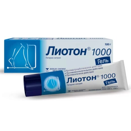 Лиотон гель для наружного применения 1000 ЕД/г туба 100 г
