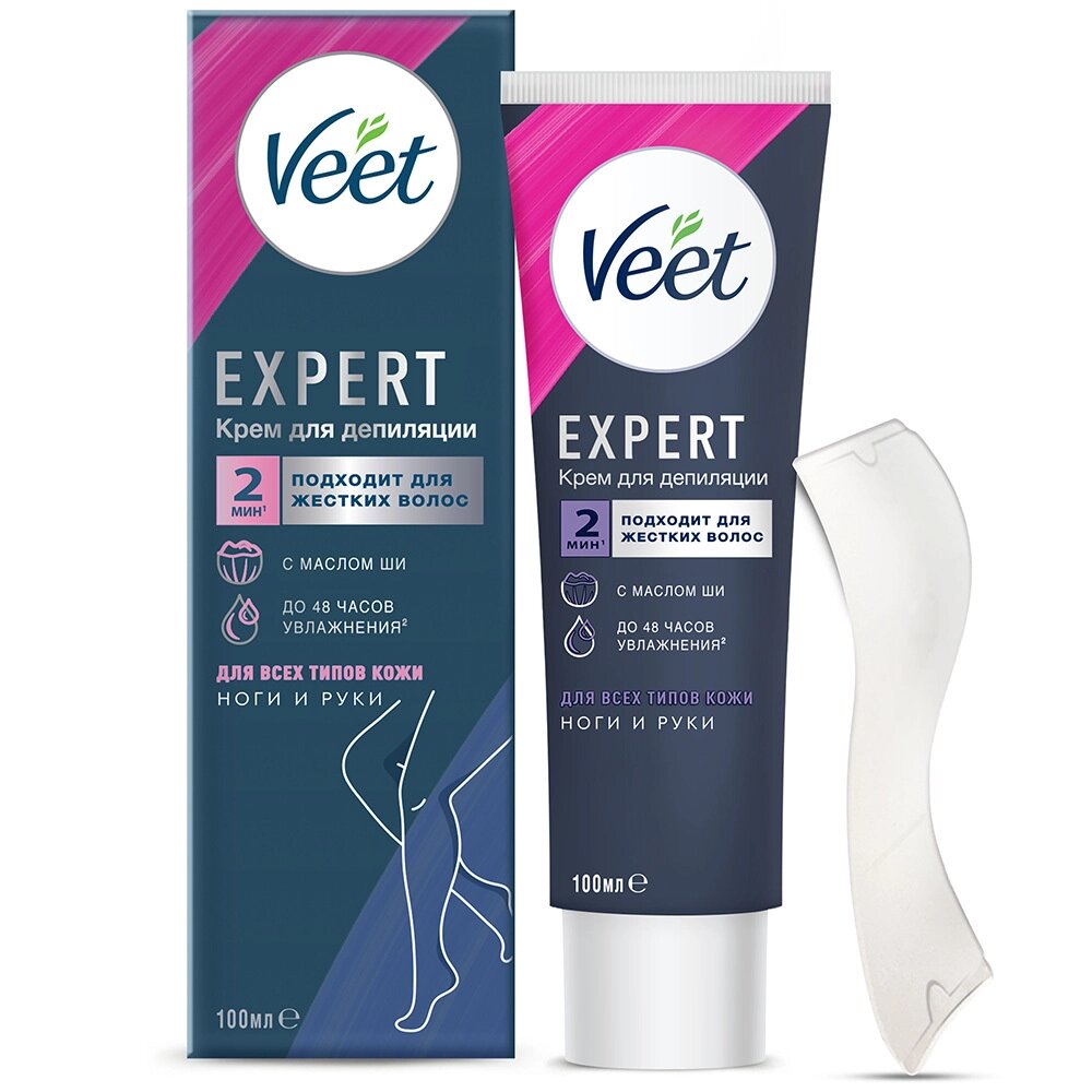 Крем для депиляции ног и рук Veet Expert для всех типов кожи 100 мл