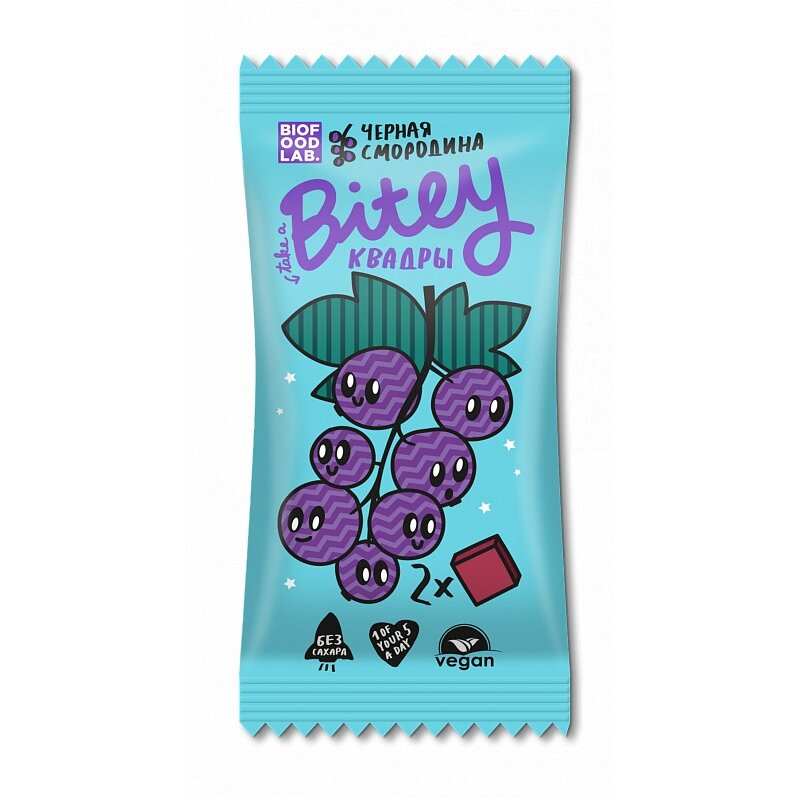 Батончик Bitey с 3-х лет овсяно-фруктовый черная смородина 30 г