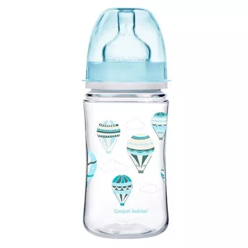 Бутылочка 3+ мес с широким горлышком Canpol babies голубая 35/225pl_blu in the clouds easystart 240 мл