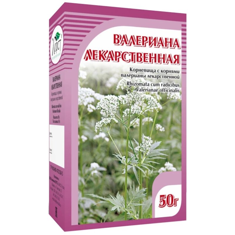 Валериана лекарственная корневища с корнями 50 г