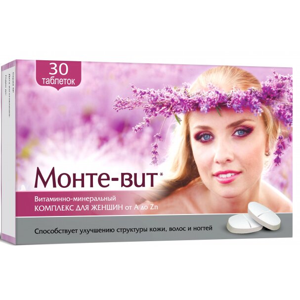 Монте-Вит А-Zn для женщин таблетки 30 шт.