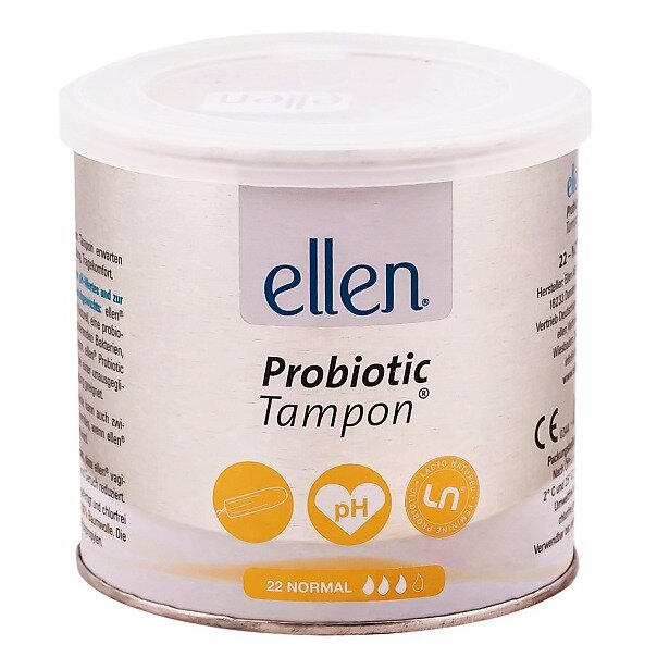 Ellen тампоны с пробиотиками normal 22 шт.