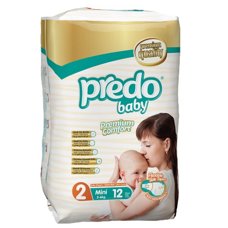 Подгузники для детей Baby Predo/Предо 3-6 кг р.2 12 шт.