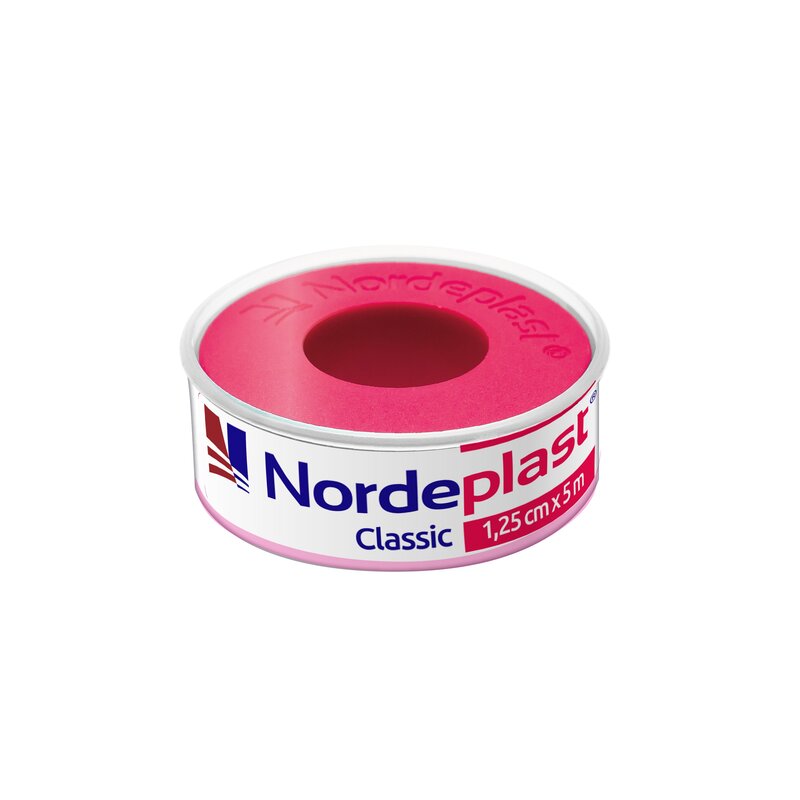 Пластырь медицинский Nordeplast фиксирующий тканевой 1.25x500см classik