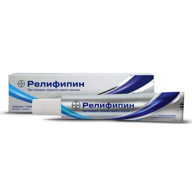 Релифипин гель для ректального и наружнего применения 20 г