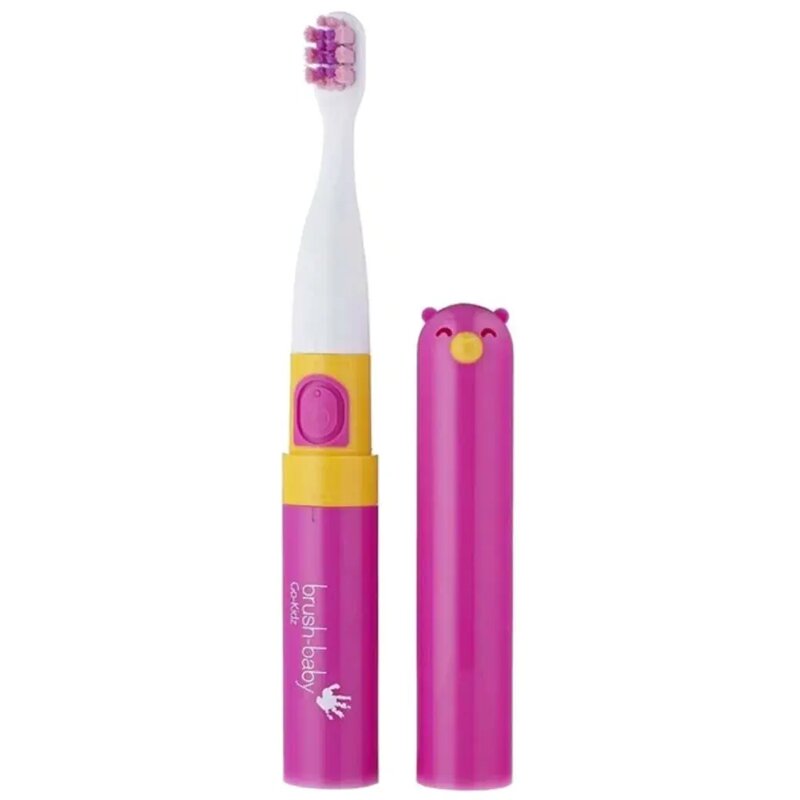 Зубная щетка звуковая для детей 3-6 лет Pink Go-Kidz Brush-Baby/Браш-Бэби