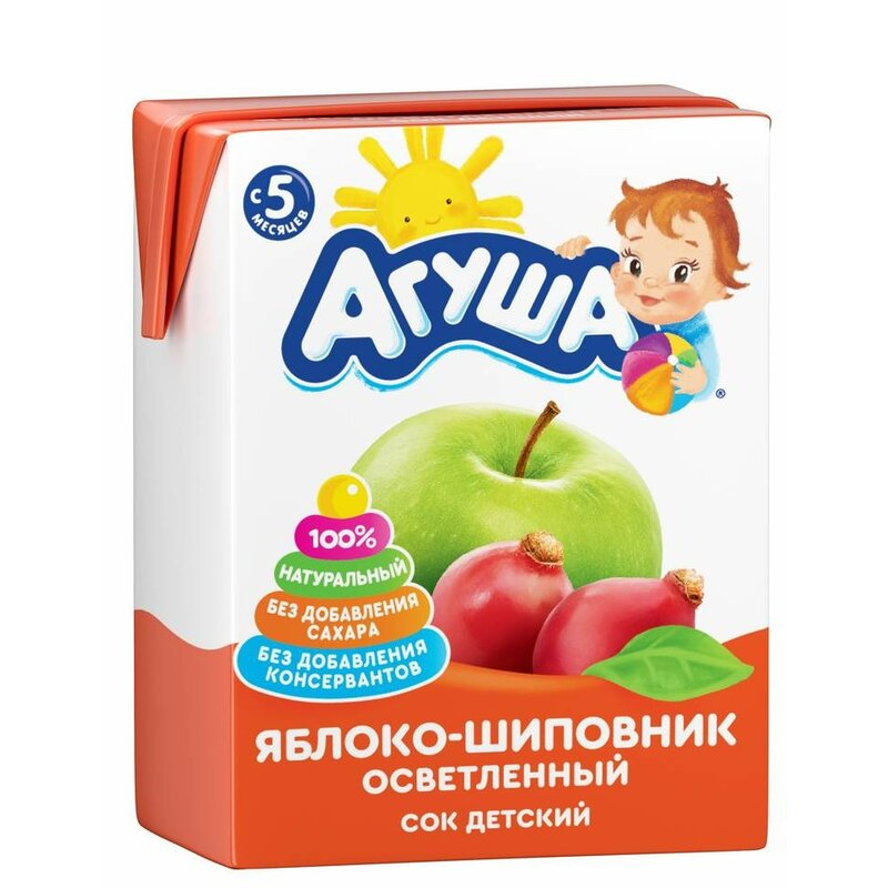 Сок Агуша сок яблоко/шиповник 200 мл