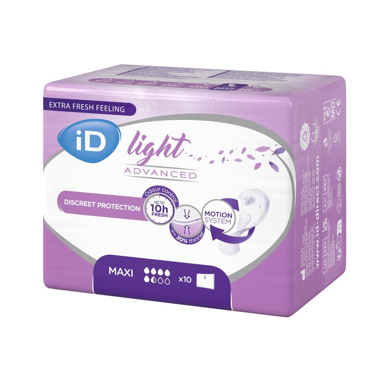 Прокладки урологические ID Light Advanced Maxi 10 шт.