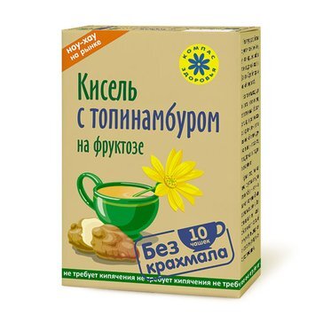 Кисель овсяно-льняной с топинамбуром Компас Здоровья на фруктозе 150 г