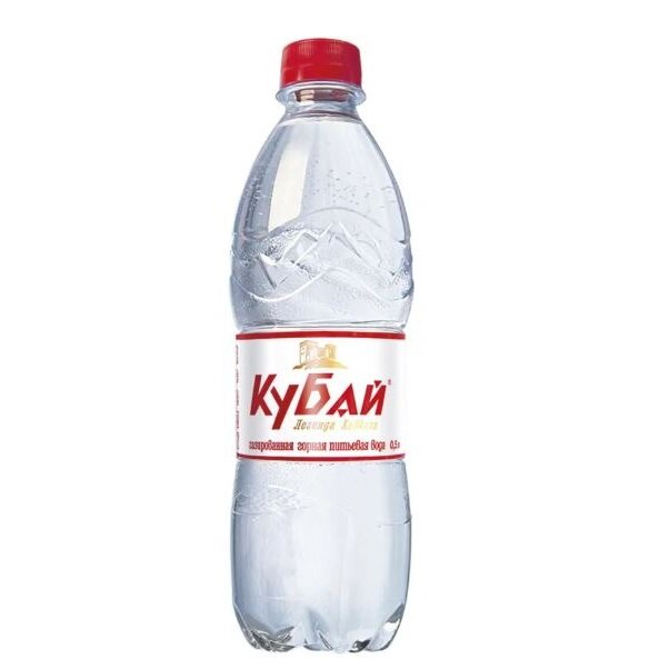 Вода минеральная газированная Кубай 0,5 л