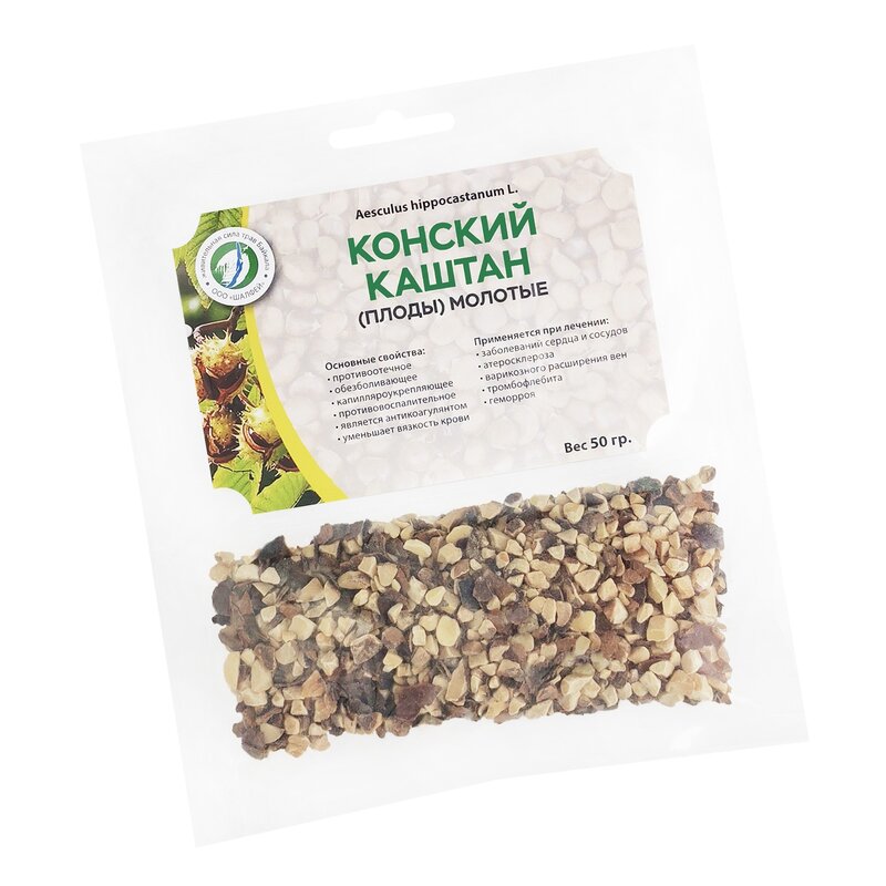Конский каштан плоды молотые 50 г
