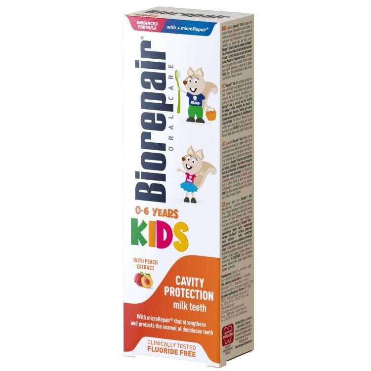 Зубная паста Biorepair Kids 0-6 лет с экстрактом персика 50 мл